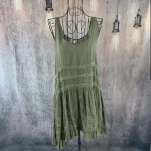 Free People Voile & Lace Trapeze Dress